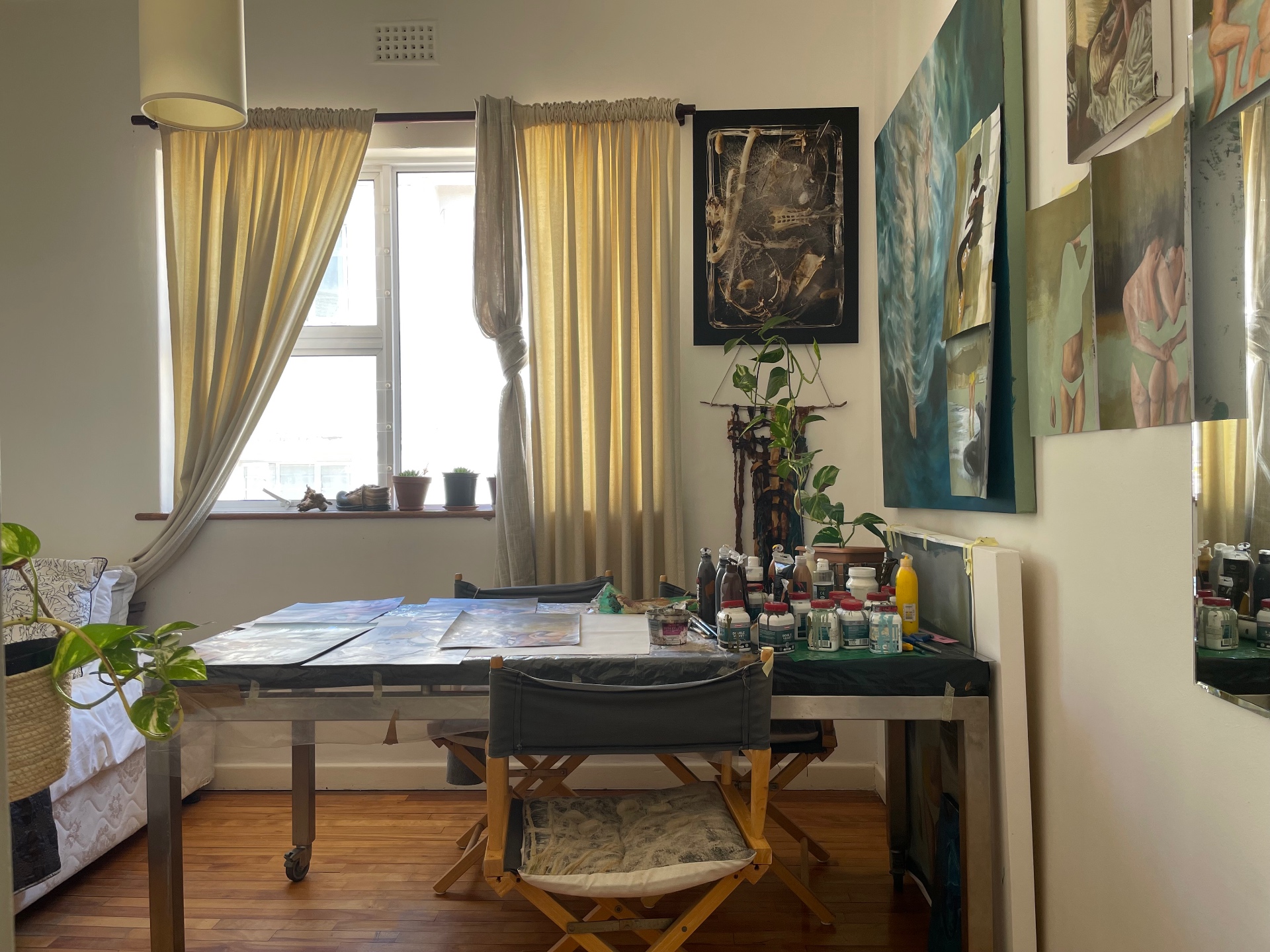 Inside the studio